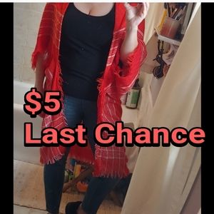 Free People lightweight shawl jacket sweater